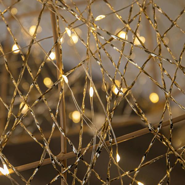 Samuel Alexander 1.75m Light up Gold Twist Christmas Reindeer 880 Warm White LEDs