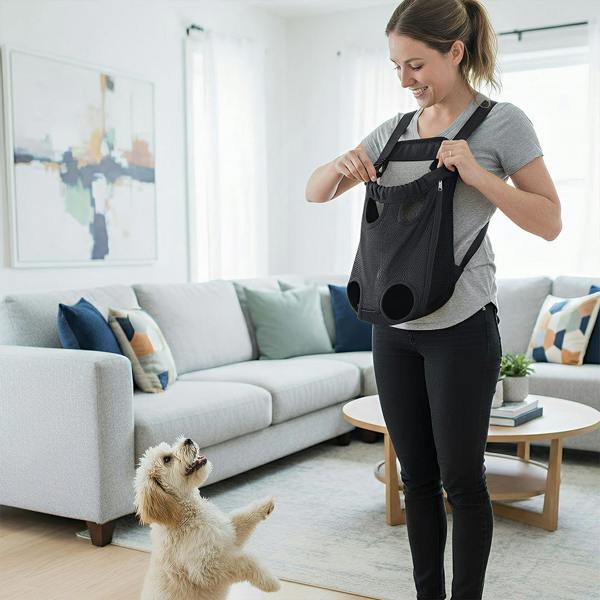 Anywags Anypet Pet Carrier Small Black Denim Backpack for Outdoor Travel With Front Pocket for Small Size Pets