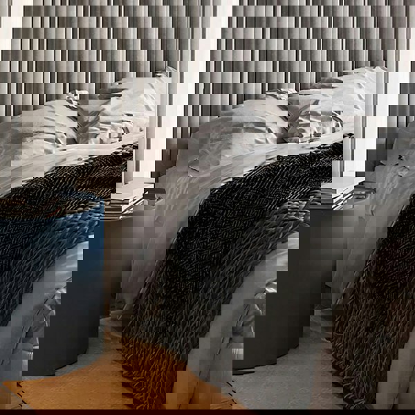 Soren King Size Bed, Super King Size, No Storage, Grey-Rit Concept-Rit Concept