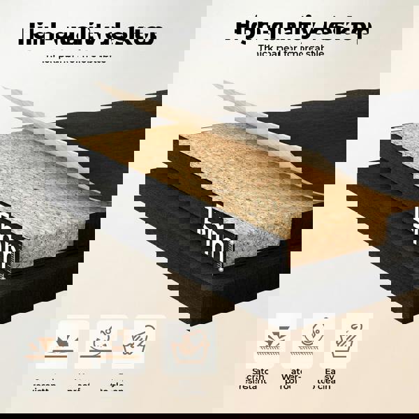 Levede Office Gaming Desk Reversible L-shaped Corner Computer Table 4 Drawers