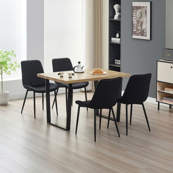 Indoor Living Colorado Dining Table with 4 Amelia Chairs