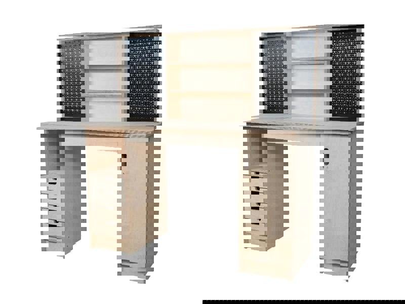 wooden cabinet workbench