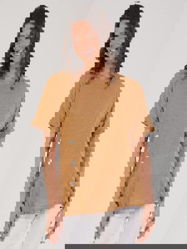 VIZ-A-VIZ Gold Asymmetric Top