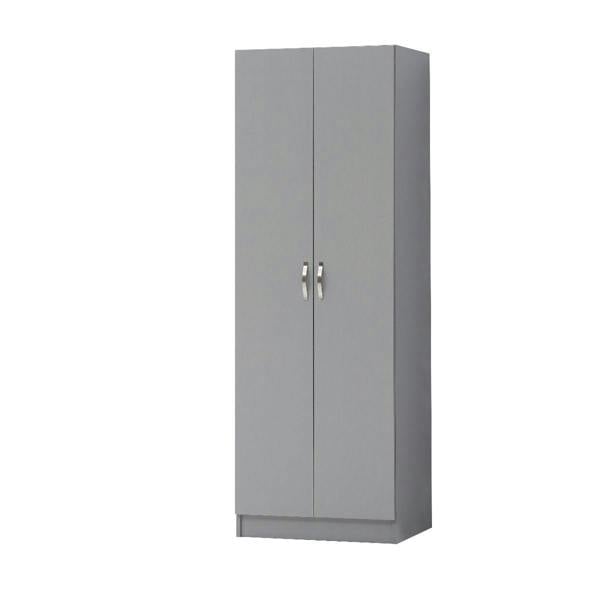 Timber Art Design Modern 2 Door Double Wardrobe with Hanging Rail – Bedroom Storage