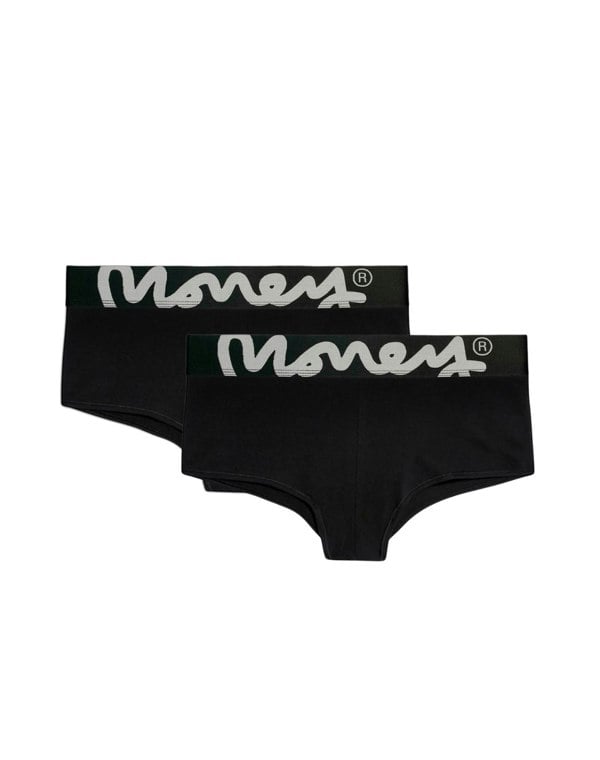 Money Womens Money Shorties Black