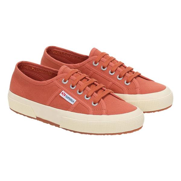Superga Unisex Adult 2750 Cotu Classic Vegan Trainers - Brown Reddish/Off White - 