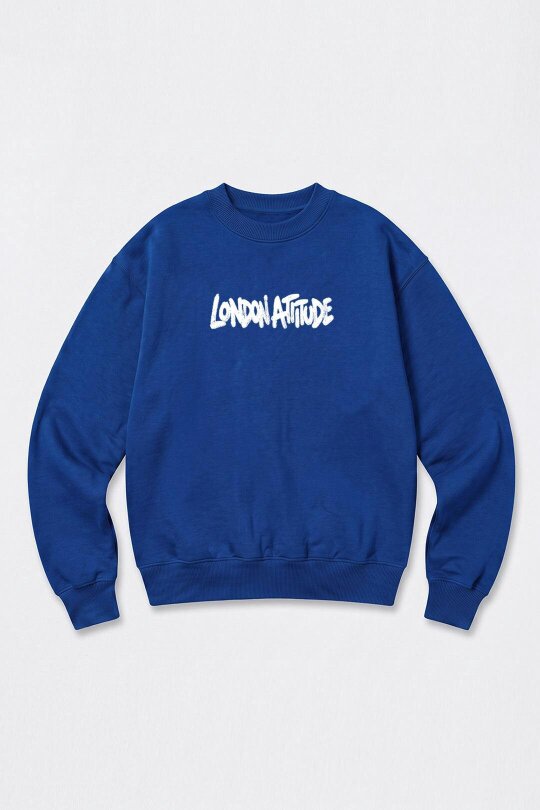 London Attitude Oversized Heavyweight City Graffiti Sweatshirt