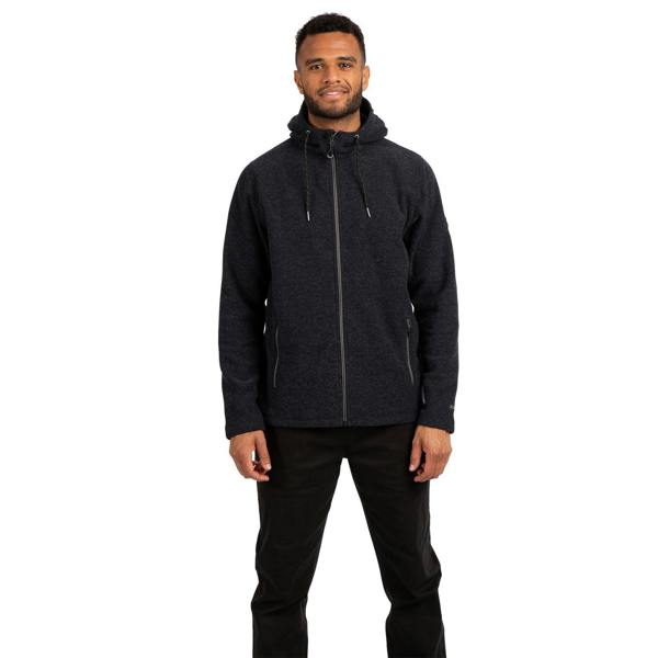 Trespass Mens Sheelane Marl Fleece Jacket - Black - 