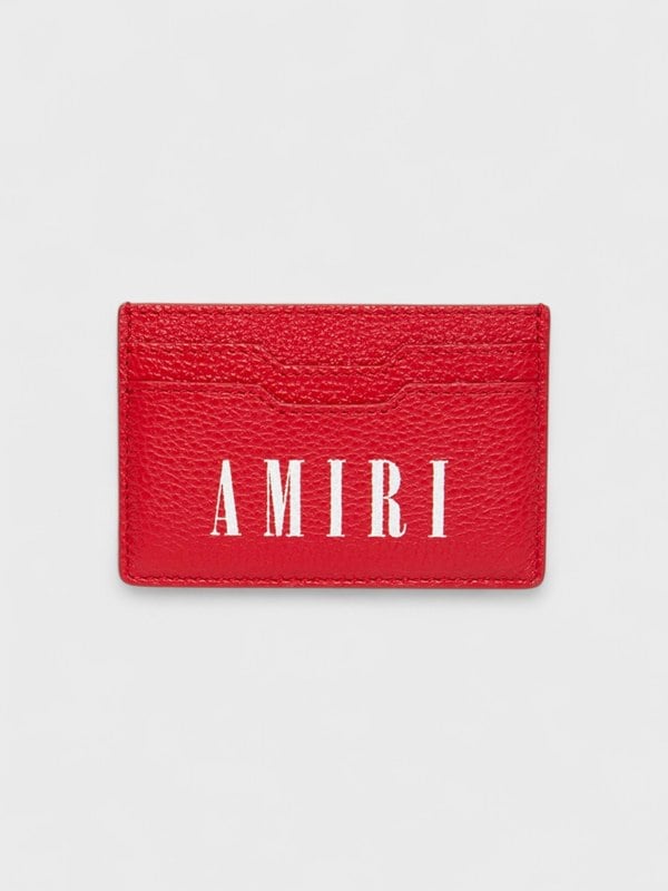 Amiri Large Amiri Logo Card Holder Red - Supplied FashionAmiri