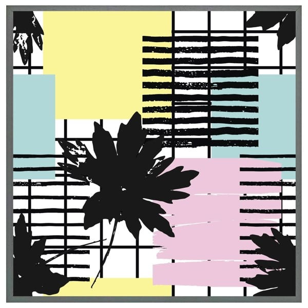 Benjamin Tate Design Geometric shape & leaf print (picture Frame)