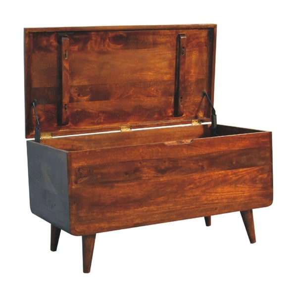 Artisan Furniture Curved Chestnut Blanket Box