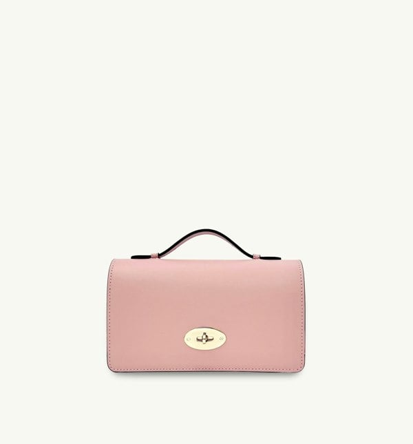 Apatchy London The Amelia Baby Pink Leather Bag