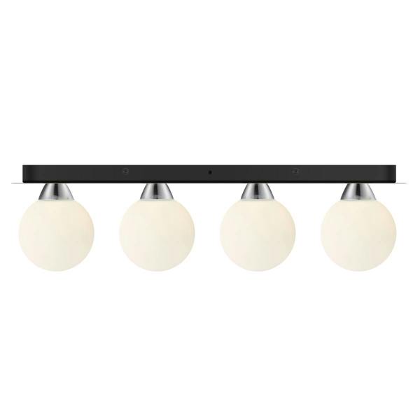 COSYLYTE Bowen Bathroom 4 Light Glass Ceiling Flush Light