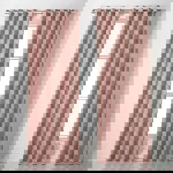 Luxury Living Velvet Chenille Ring Top Curtains