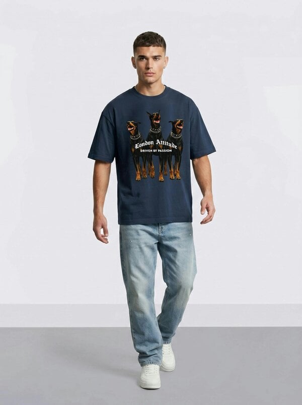 London Attitude Original Creators Doberman Oversized Heavyweight T-Shirt