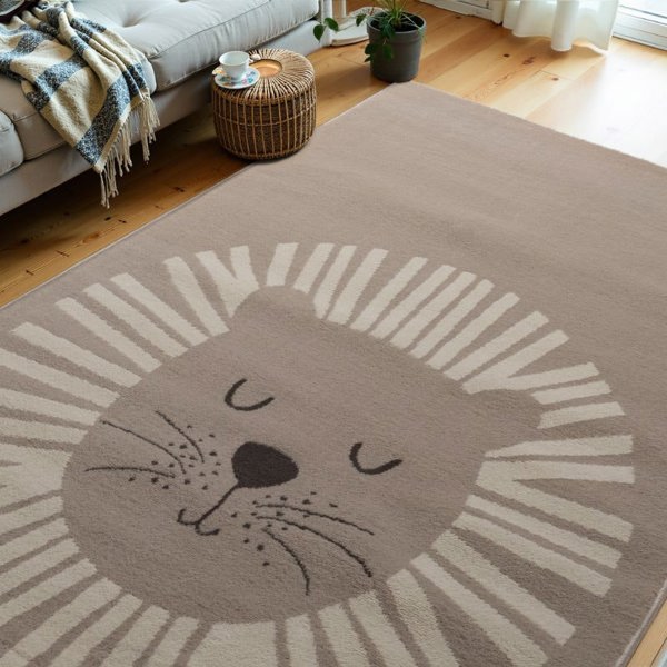 Adventures Children's Happy Lion Rug