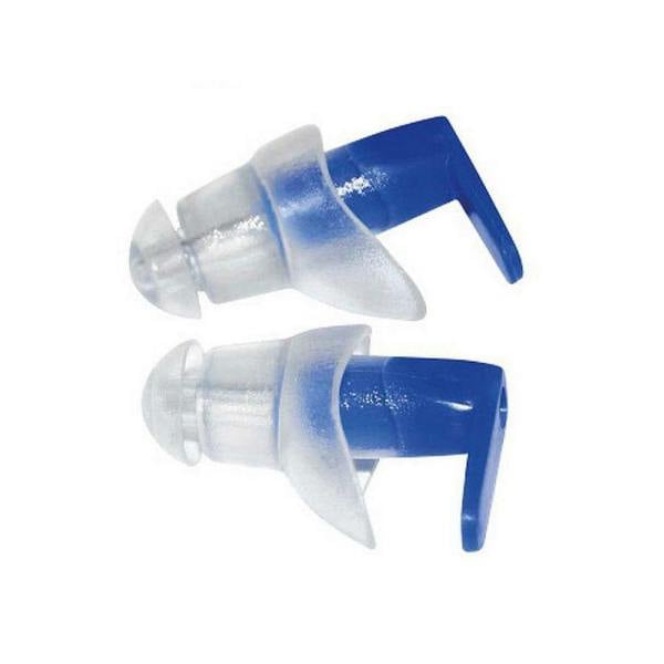 SwimTech Swimming Ear Plugs - Blue/Clear - 