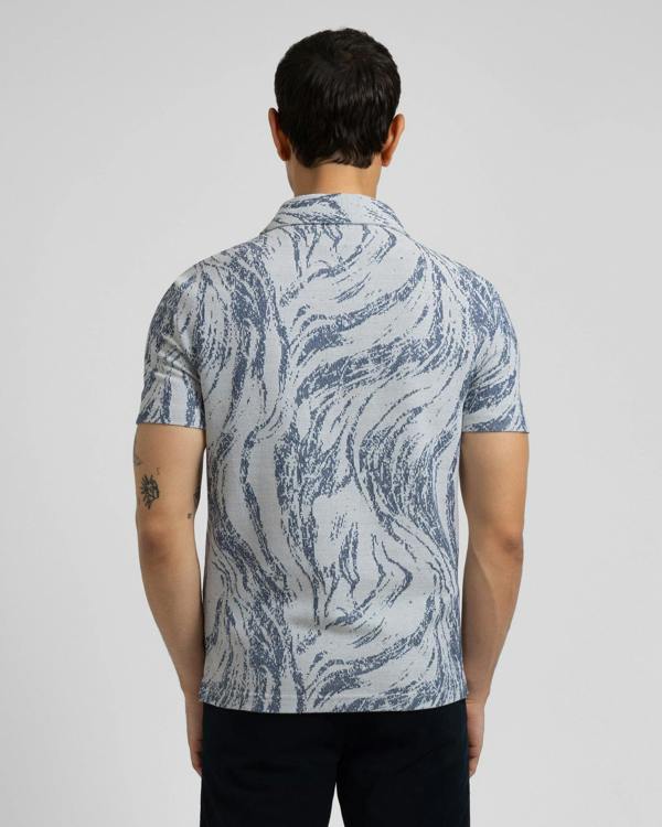 Steel & Jelly Pinner - Wave Effect Short Sleeve Shirt