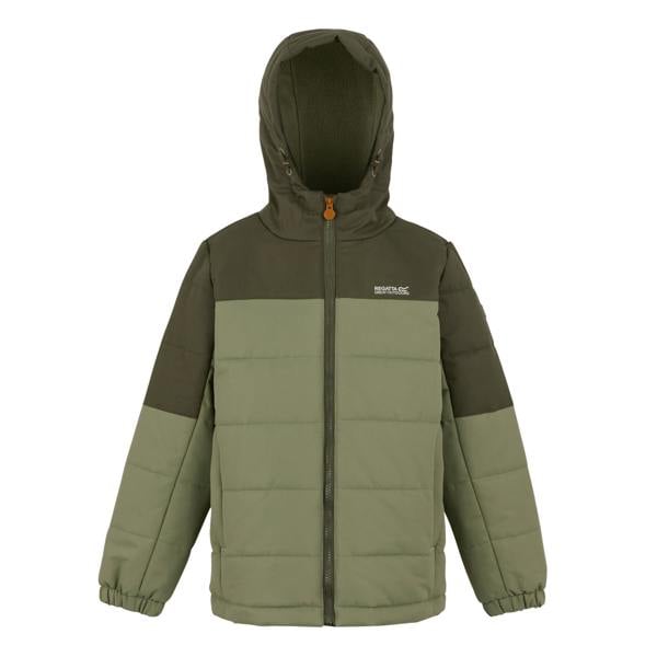 Regatta Childrens/Kids Lofthouse Insulated Jacket - Olive Night/Oil Green/Pumpkin Spice