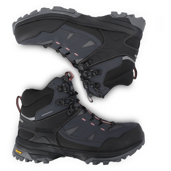 Regatta Womens Regen Walking Boots - Seal Grey/Dusty Rose