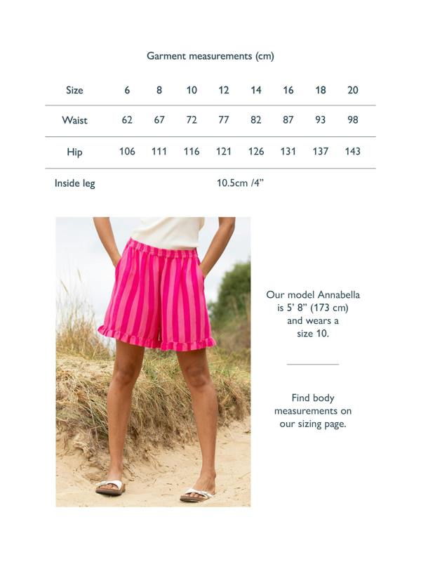 Kite Womens Silton Woven Culottes Azalea Stripe