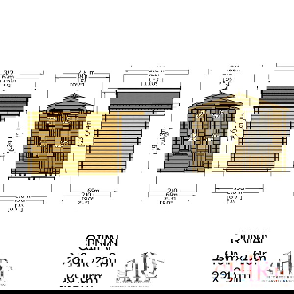 Shire Crinan 9x9 Log Cabin 19mm interlock  Cladding - Best Shed