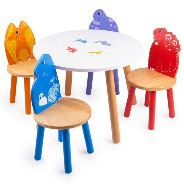 Tidlo Wooden Dinosaur Table, A Charming Addition To Any Bedroom Or Playroom