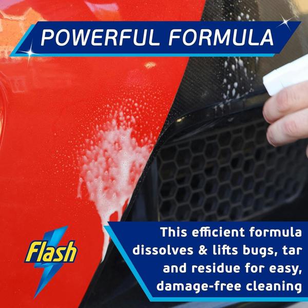 FLASH Insect Bug Remover Spray Powerful Car Cleaner for Tar & Bugs 500ml