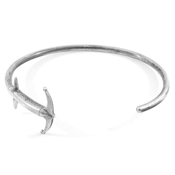 Anchor & Crew Admiral Anchor Silver Bangle