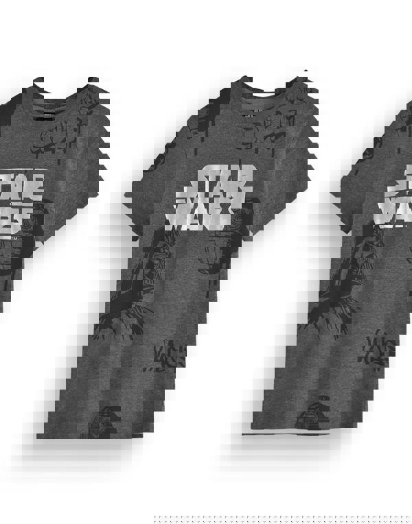 Star Wars Unisex Kids Grey Front Foil Print Short Sleeved T-Shirt