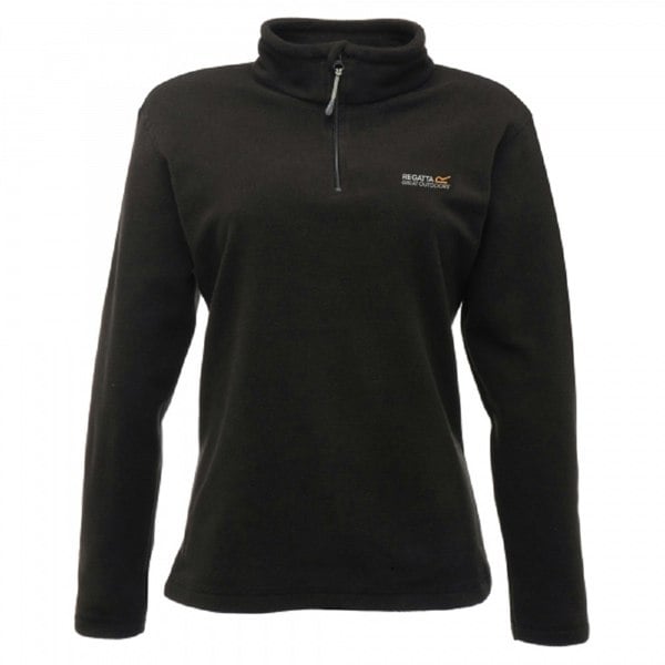 Regatta Great Outdoors Womens/Ladies Sweetheart 1/4 Zip Fleece Top - Black