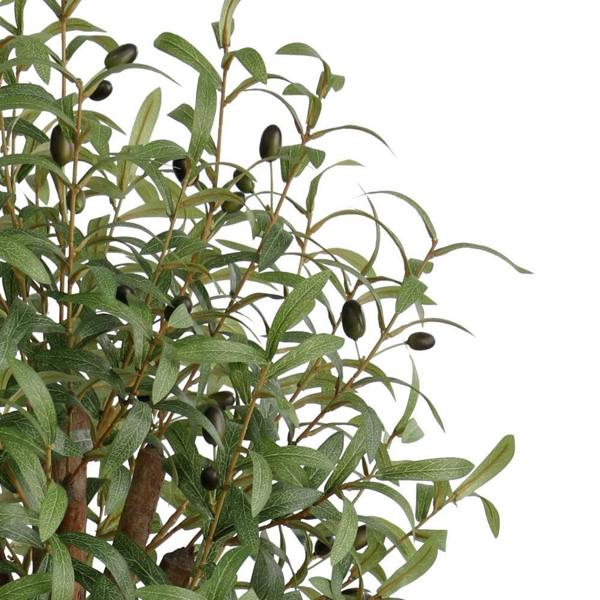 Artificial Olive Topiary Tree Natural Wood Trunk - 122cm