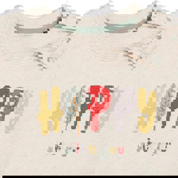 Mini Cuddles Baby Unisex Graphic Printed Sweatshirt, White