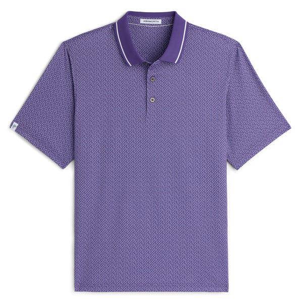 Dual Floral Polo in Violet