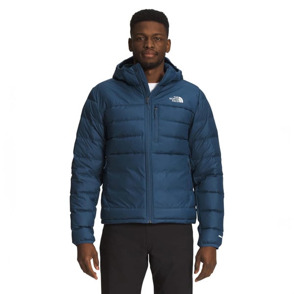 The North Face Aconcagua 2 Hooded Down Filled Jacket Coat - Shady Blue