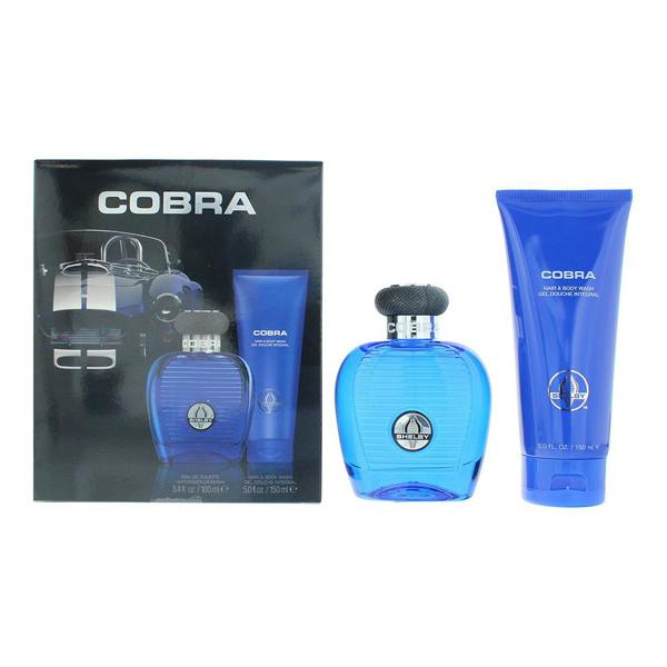 Carroll Shelby Blue Cobra Eau de Toilette 100ml + Shower Gel 150ml Gift Set for Him
