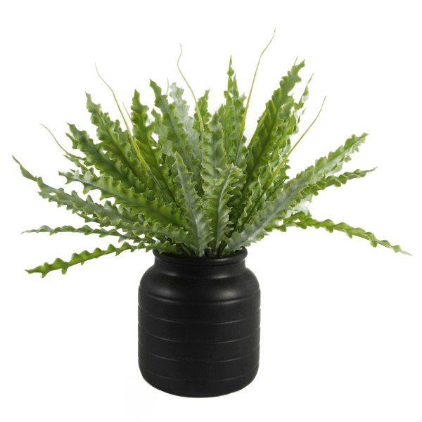 Leaf Black Vase Planter 13 x 13 x 14cm