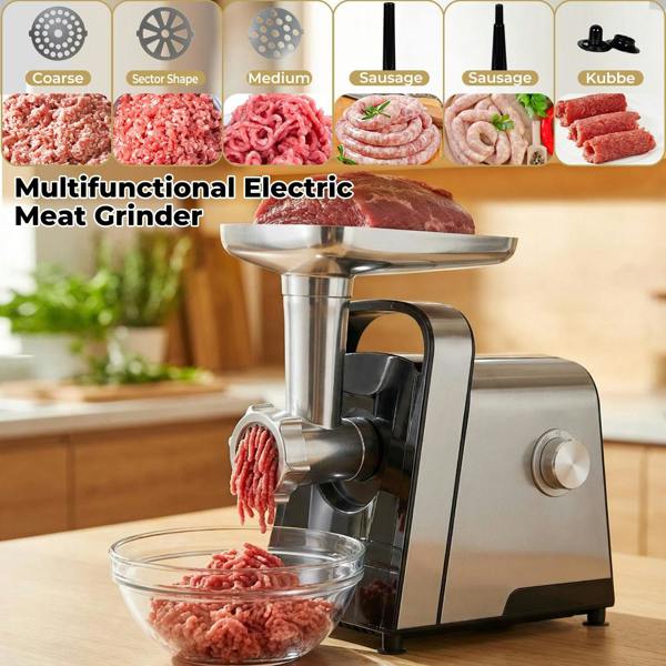 Spector 3-in-1 Electric Meat Grinder Mincer 2800W  Sausage Filler Kibbe Maker