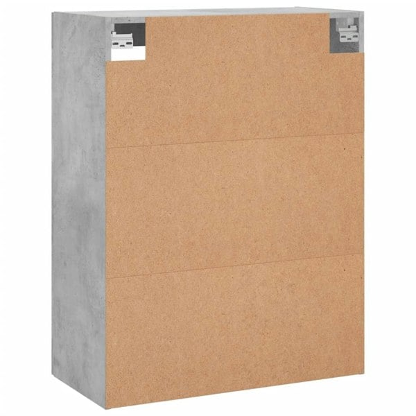 Berkfield Wall Mounted Cabinet Concrete Grey 69.5x34x90 cm