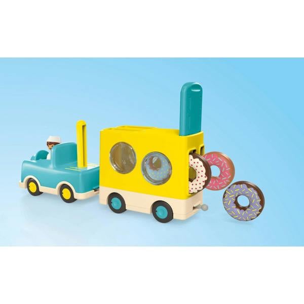 Playmobil JUNIOR: Crazy Donut Truck Stacking & Sorting