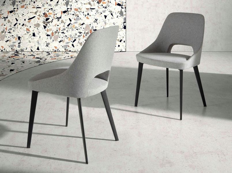 Angel Cerdá Grey Fabric Chair 4101