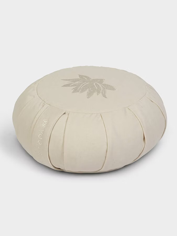 Yoga Studio GOTS Organic Cotton Round Lotus Zafu Buckwheat Cushion