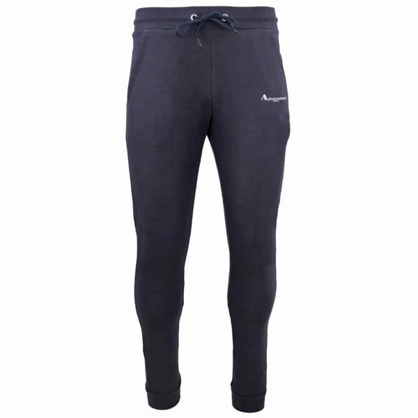 Aquascutum Mens Logo Jogging Bottoms - Navy/White - 