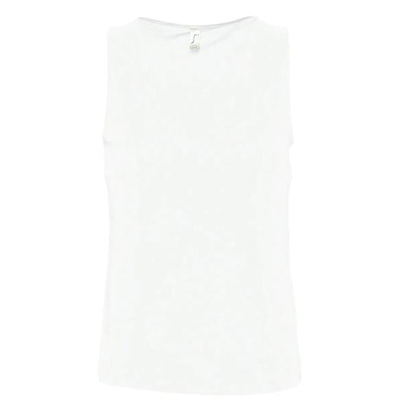 SOLS Mens Justin Sleeveless Tank / Vest Top - White
