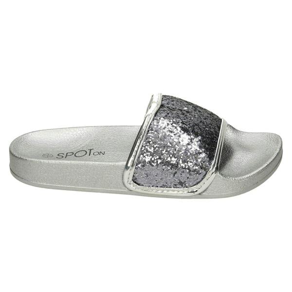 Spot On Girls Spot On Glitter Vamp Sliders