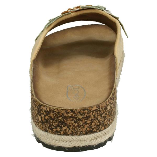Spot On Ladies Spot On Flower Trim Mules