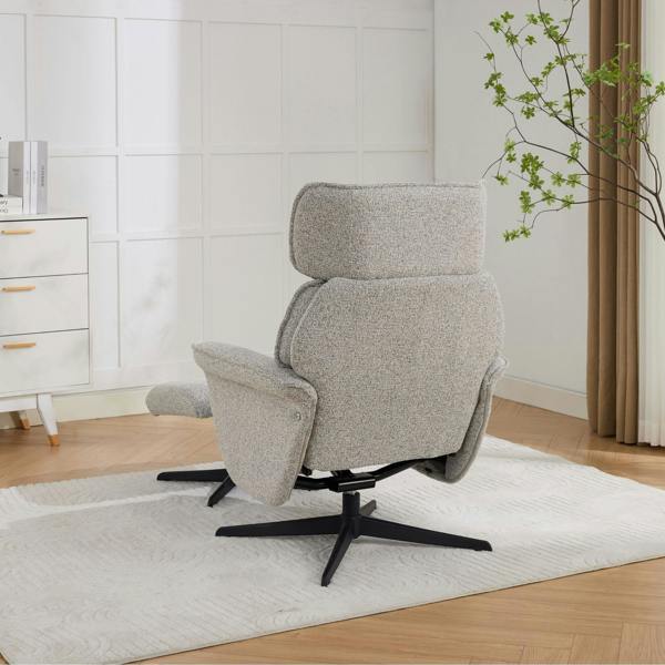 Oldbury Swivel Chair with Footstool