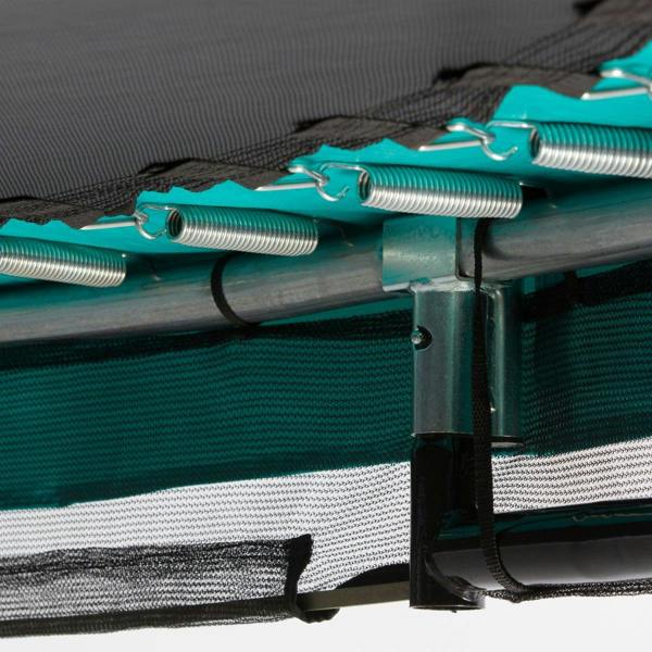 10ft Salta Green Comfort Edition InGround Round Trampoline with Enclosure