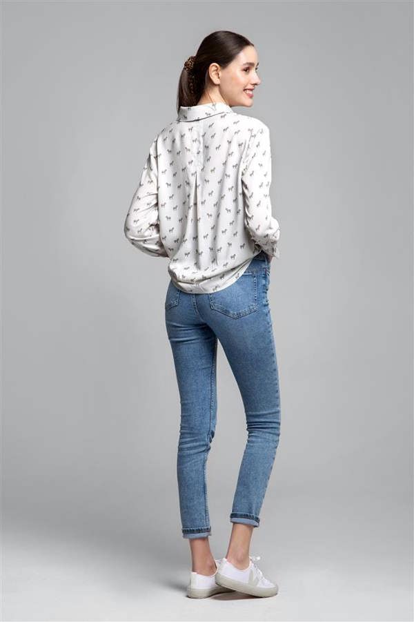 Rumour London Kenya zebra print shirt