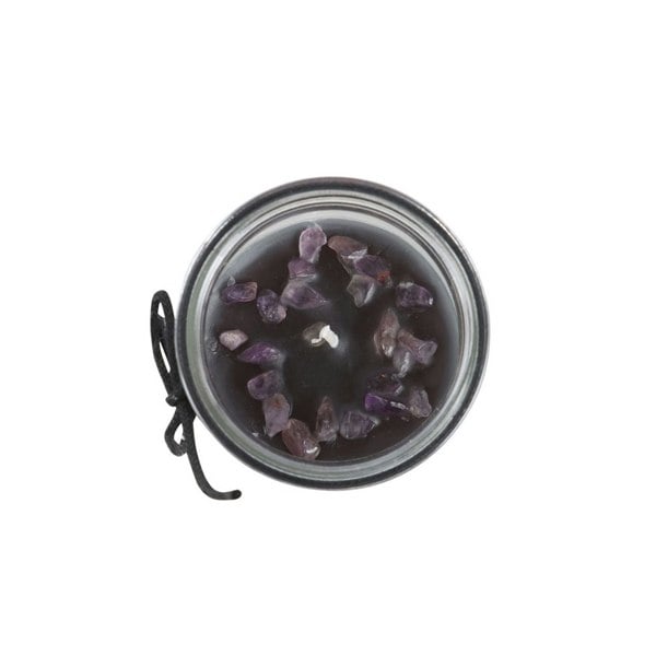 Serano Crystal Witch Jasmine Tube Candle with Amethyst Chips
